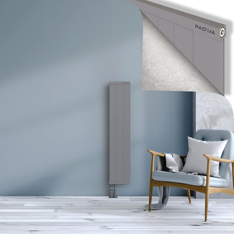 RIO Dekoratif Alüminyum Radyatör 1200x304 Gri