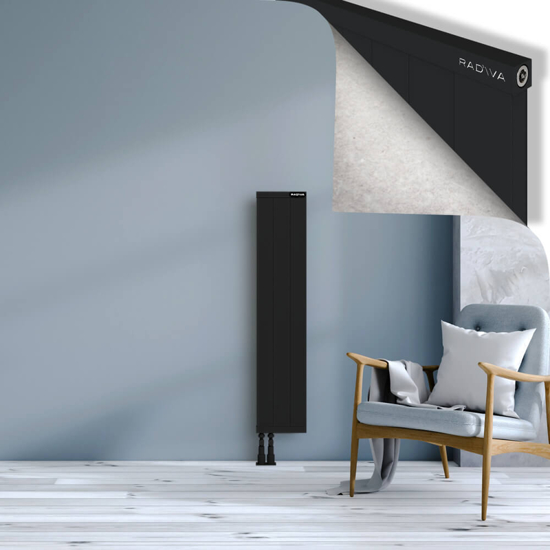 RIO Dekoratif Alüminyum Radyatör 1200x304 Siyah