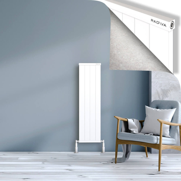 Radiva - Rio Dekoratif Alüminyum Radyatör 1200x404 Beyaz