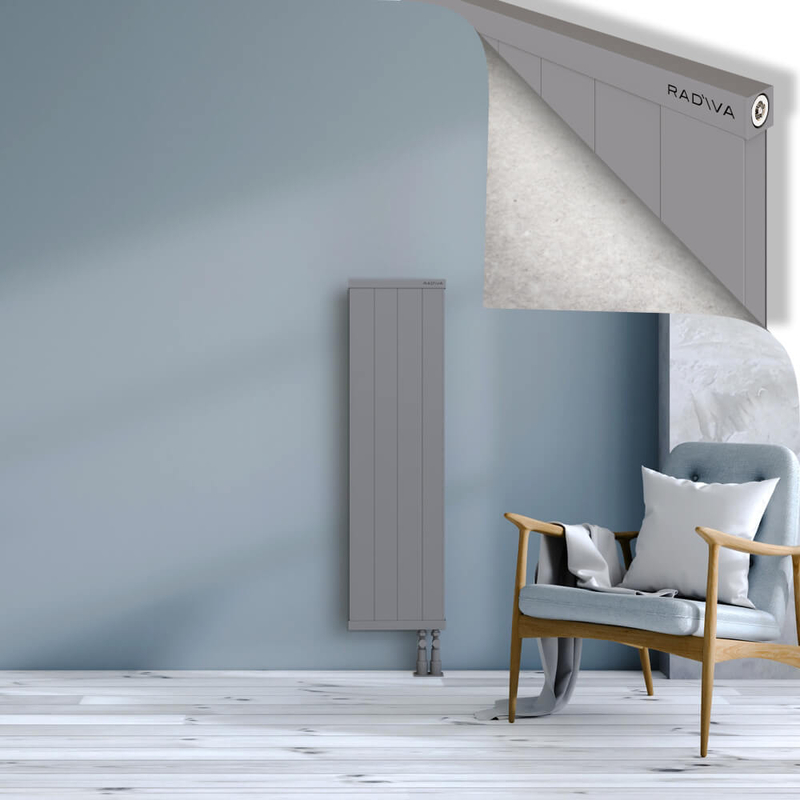 RIO Dekoratif Alüminyum Radyatör 1200x404 Gri