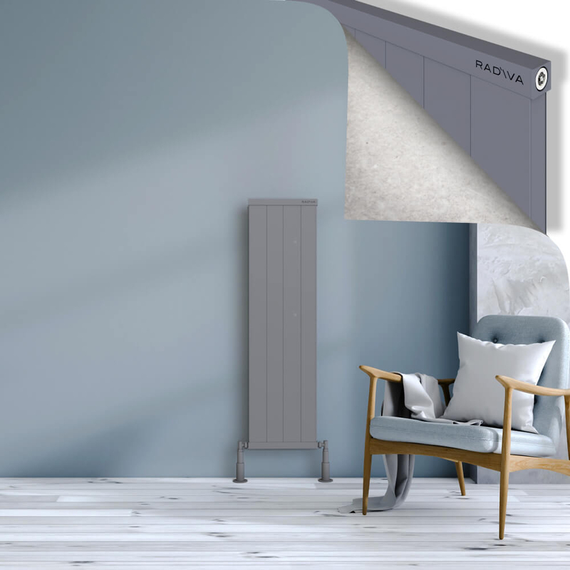 RIO Dekoratif Alüminyum Radyatör 1200x404 Gri