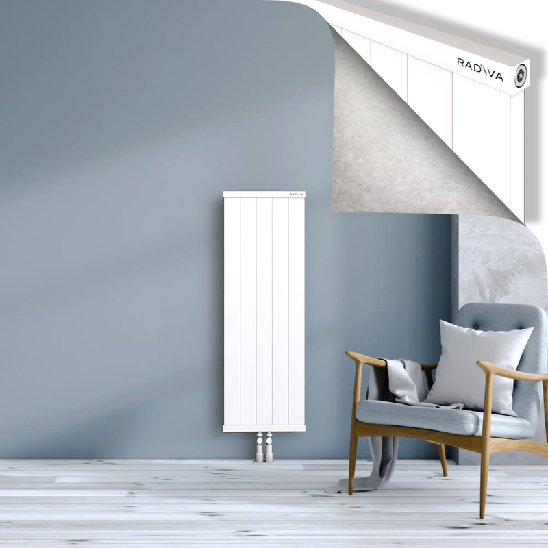 RIO Dekoratif Alüminyum Radyatör 1200x504 Beyaz