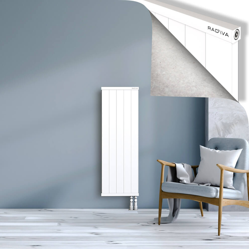 RIO Dekoratif Alüminyum Radyatör 1200x504 Beyaz