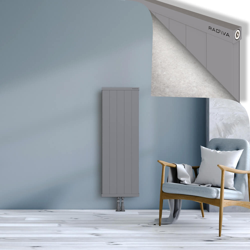 RIO Dekoratif Alüminyum Radyatör 1200x504 Gri