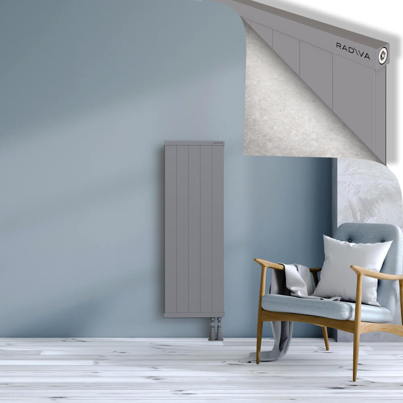RIO Dekoratif Alüminyum Radyatör 1200x504 Gri