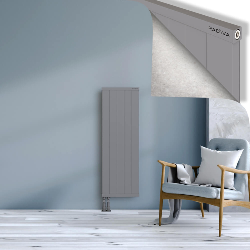 RIO Dekoratif Alüminyum Radyatör 1200x504 Gri