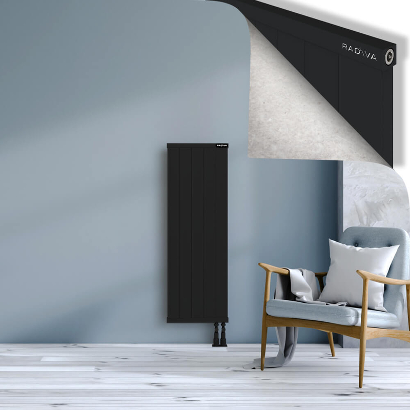 RIO Dekoratif Alüminyum Radyatör 1200x504 Siyah