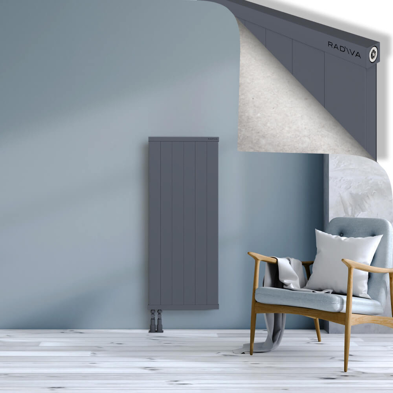 RIO Dekoratif Alüminyum Radyatör 1200x604 Antrasit