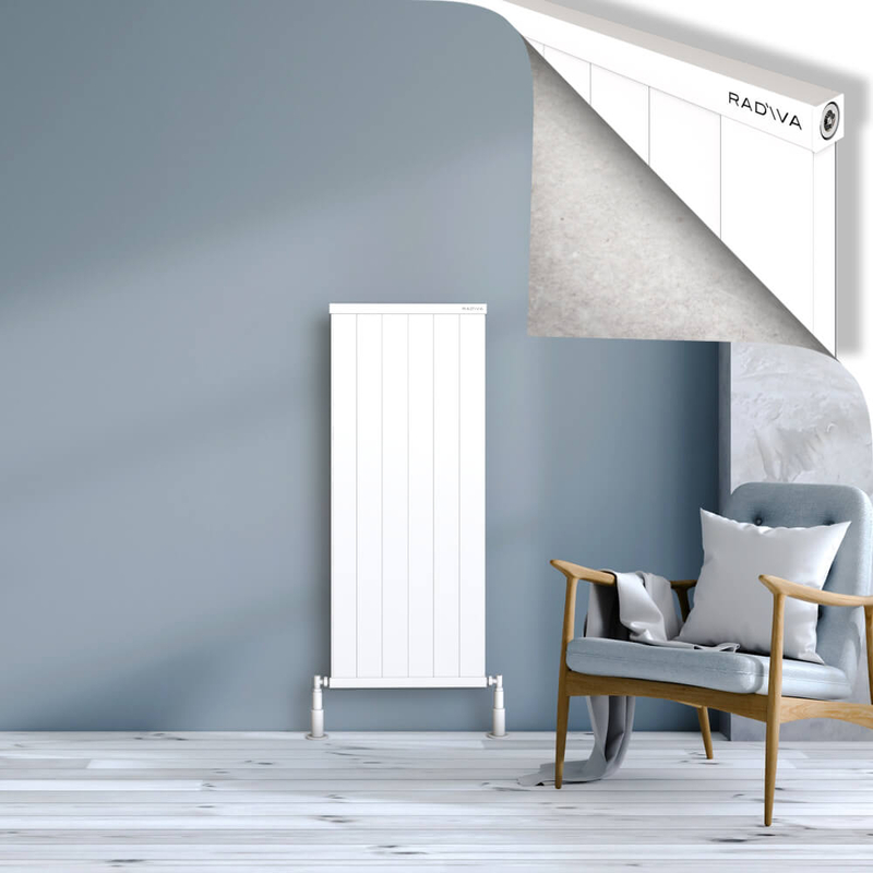 RIO Dekoratif Alüminyum Radyatör 1200x604 Beyaz