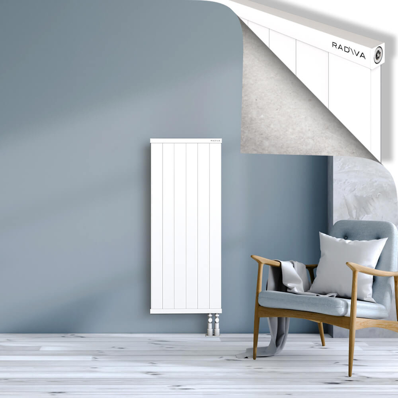 RIO Dekoratif Alüminyum Radyatör 1200x604 Beyaz