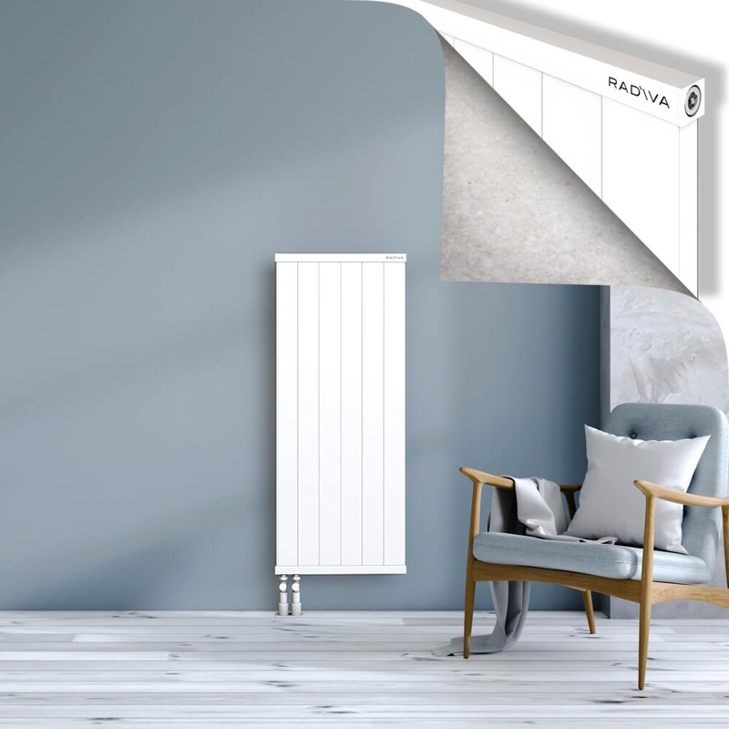 RIO Dekoratif Alüminyum Radyatör 1200x604 Beyaz