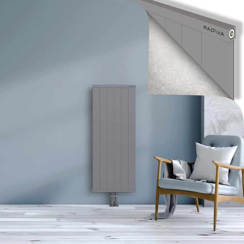 RIO Dekoratif Alüminyum Radyatör 1200x604 Gri