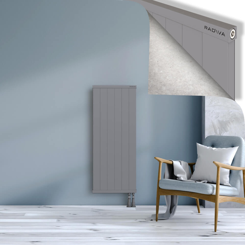 RIO Dekoratif Alüminyum Radyatör 1200x604 Gri