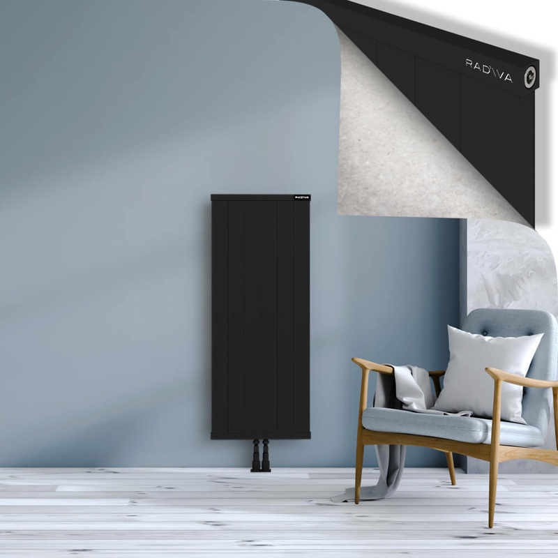 RIO Dekoratif Alüminyum Radyatör 1200x604 Siyah