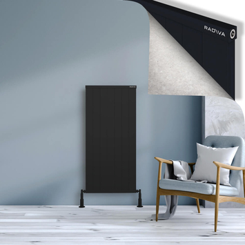 Radiva - Rio Dekoratif Alüminyum Radyatör 1200x704 Siyah