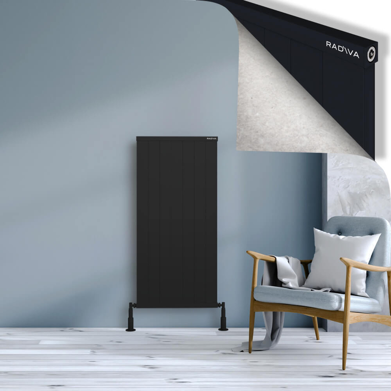 RIO Dekoratif Alüminyum Radyatör 1200x704 Siyah