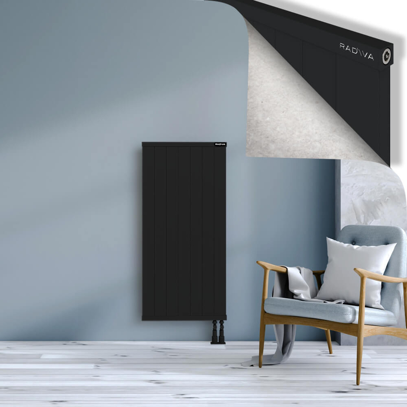 RIO Dekoratif Alüminyum Radyatör 1200x704 Siyah