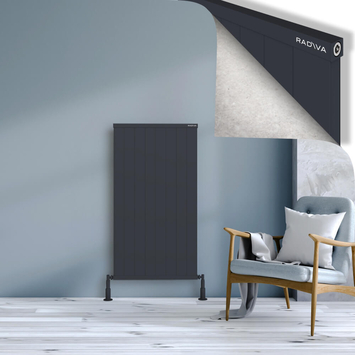 Radiva - Rio Dekoratif Alüminyum Radyatör 1200x804 Koyu Antrasit