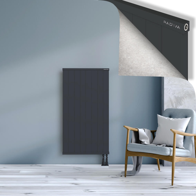 RIO Dekoratif Alüminyum Radyatör 1200x804 Koyu Antrasit
