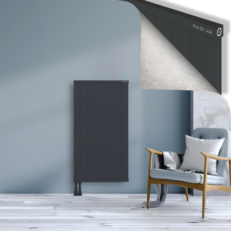 RIO Dekoratif Alüminyum Radyatör 1200x804 Koyu Antrasit