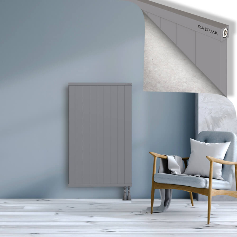 RIO Dekoratif Alüminyum Radyatör 1200x904 Gri