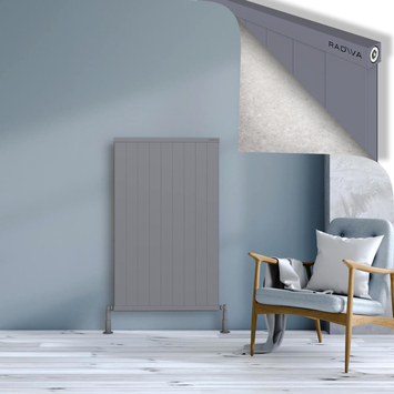 Radiva - Rio Dekoratif Alüminyum Radyatör 1200x904 Gri