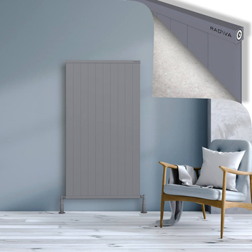 Radiva - Rio Dekoratif Alüminyum Radyatör 1500x1004 Gri