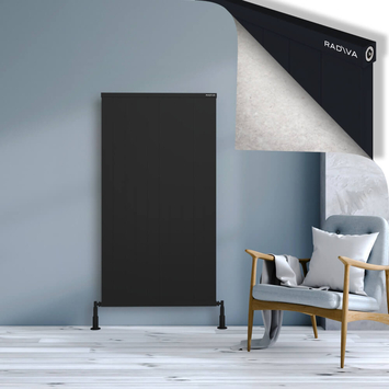 Radiva - Rio Dekoratif Alüminyum Radyatör 1500x1004 Siyah