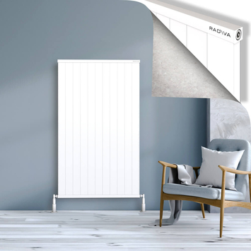 Radiva - Rio Dekoratif Alüminyum Radyatör 1500x1104 Beyaz