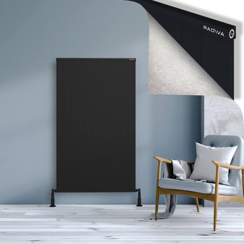Radiva - Rio Dekoratif Alüminyum Radyatör 1500x1104 Siyah