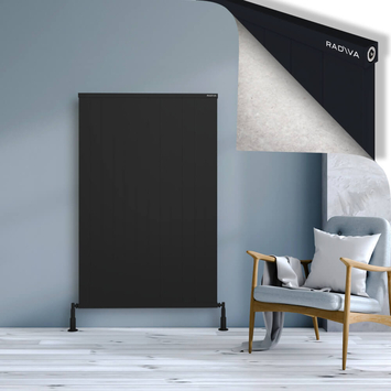 Radiva - Rio Dekoratif Alüminyum Radyatör 1500x1204 Siyah