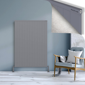 Radiva - Rio Dekoratif Alüminyum Radyatör 1500x1304 Gri