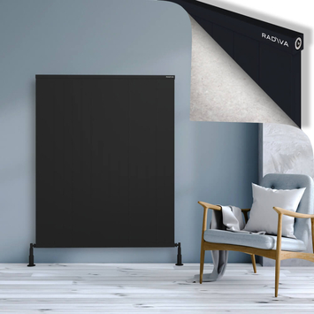 Radiva - Rio Dekoratif Alüminyum Radyatör 1500x1504 Siyah