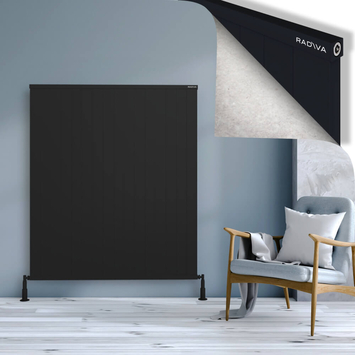 Radiva - Rio Dekoratif Alüminyum Radyatör 1500x1604 Siyah