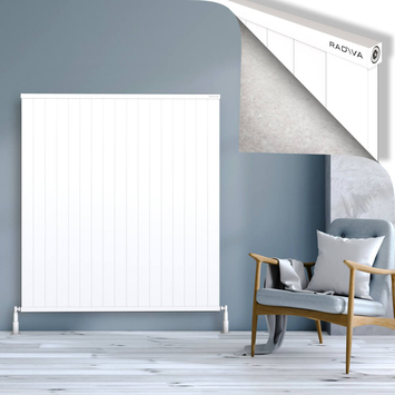 Radiva - Rio Dekoratif Alüminyum Radyatör 1500x1704 Beyaz