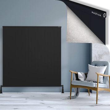 Radiva - Rio Dekoratif Alüminyum Radyatör 1500x1804 Siyah
