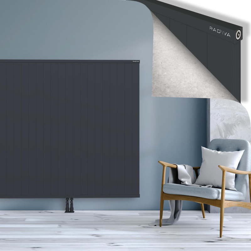 RIO Dekoratif Alüminyum Radyatör 1500x2204 Koyu Antrasit