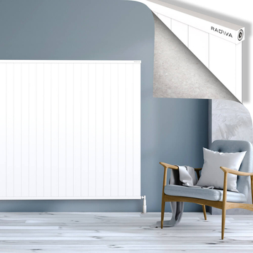 Radiva - Rio Dekoratif Alüminyum Radyatör 1500x2604 Beyaz