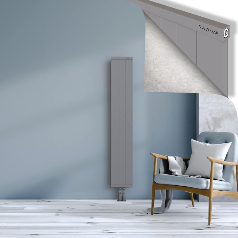 RIO Dekoratif Alüminyum Radyatör 1500x304 Gri