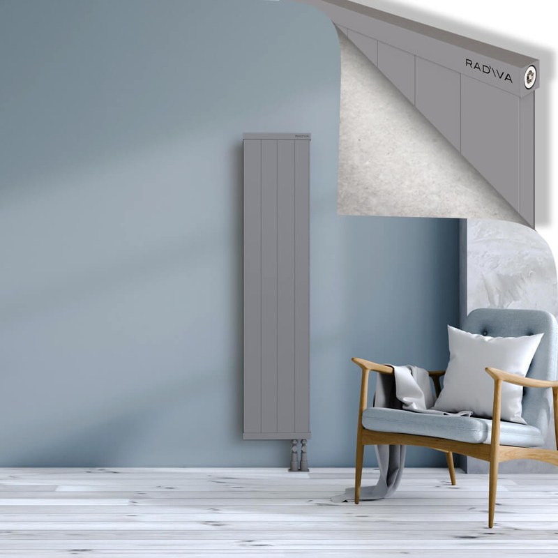 RIO Dekoratif Alüminyum Radyatör 1500x404 Gri