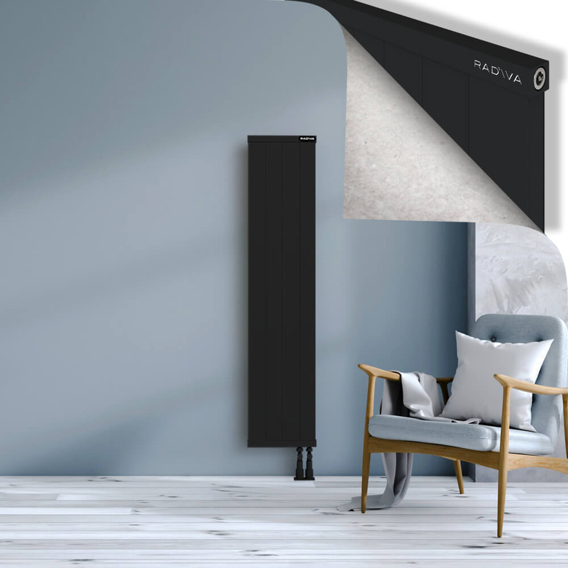 RIO Dekoratif Alüminyum Radyatör 1500x404 Siyah