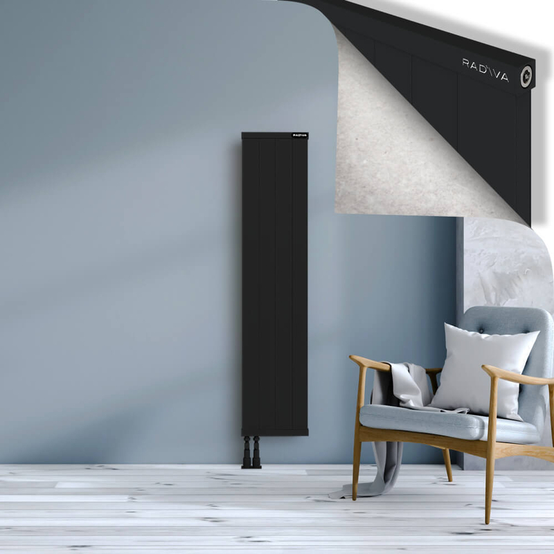 RIO Dekoratif Alüminyum Radyatör 1500x404 Siyah