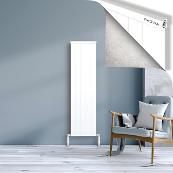 Radiva - Rio Dekoratif Alüminyum Radyatör 1500x504 Beyaz