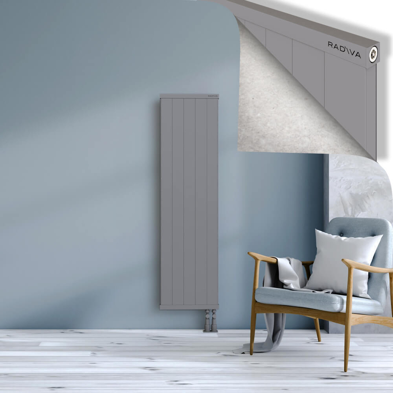 RIO Dekoratif Alüminyum Radyatör 1500x504 Gri