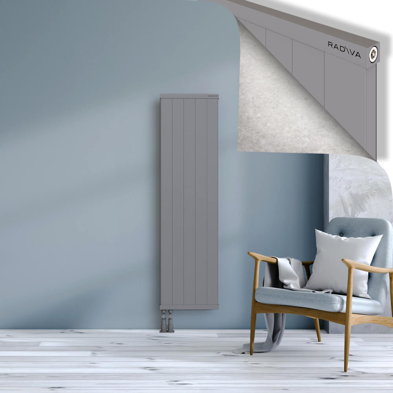 RIO Dekoratif Alüminyum Radyatör 1500x504 Gri