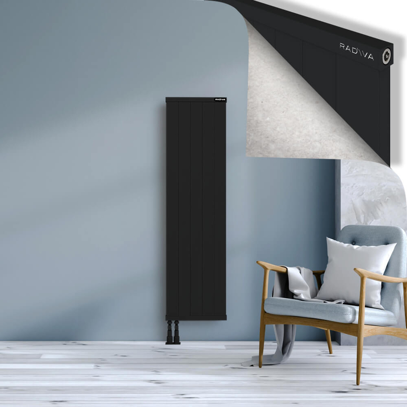 RIO Dekoratif Alüminyum Radyatör 1500x504 Siyah
