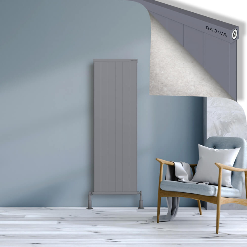 RIO Dekoratif Alüminyum Radyatör 1500x604 Gri