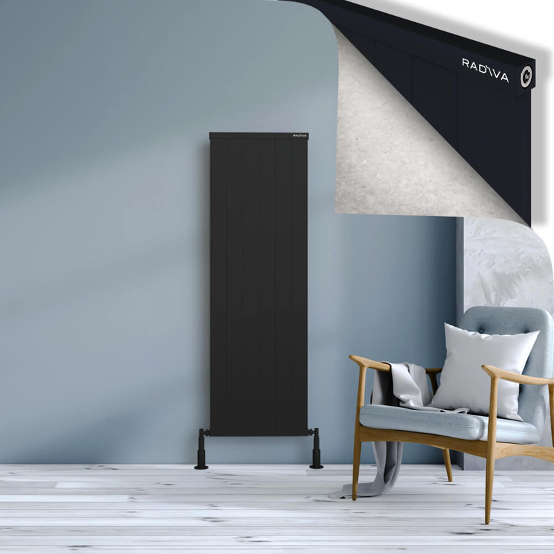 RIO Dekoratif Alüminyum Radyatör 1500x604 Siyah