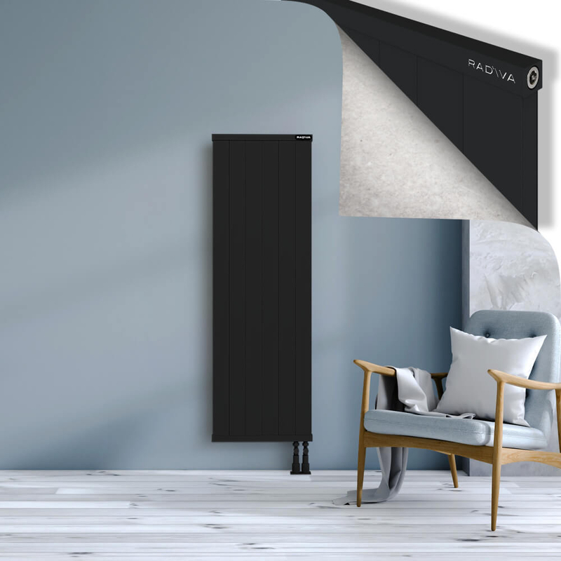 RIO Dekoratif Alüminyum Radyatör 1500x604 Siyah