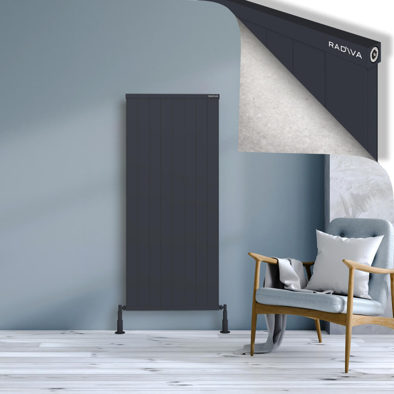 RIO Dekoratif Alüminyum Radyatör 1500x804 Koyu Antrasit